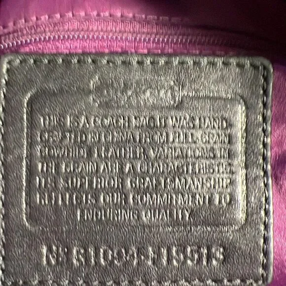 Coach Black Leather Ashley Satchel - GUC - Picture 7 of 10